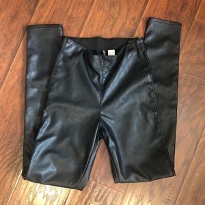 High waisted  faux leather leggings